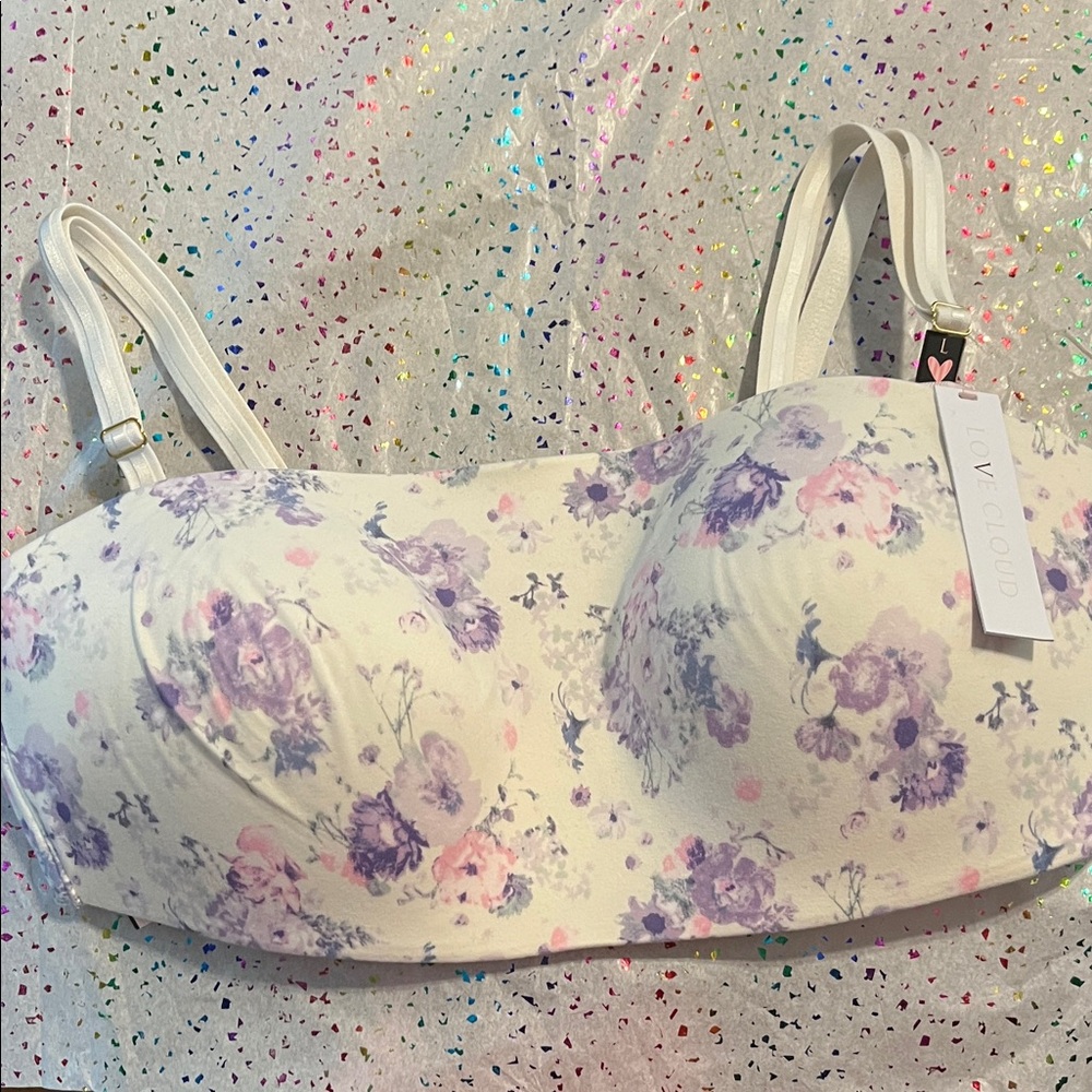 Victoria's Secret Purple and Pink Floral Bra